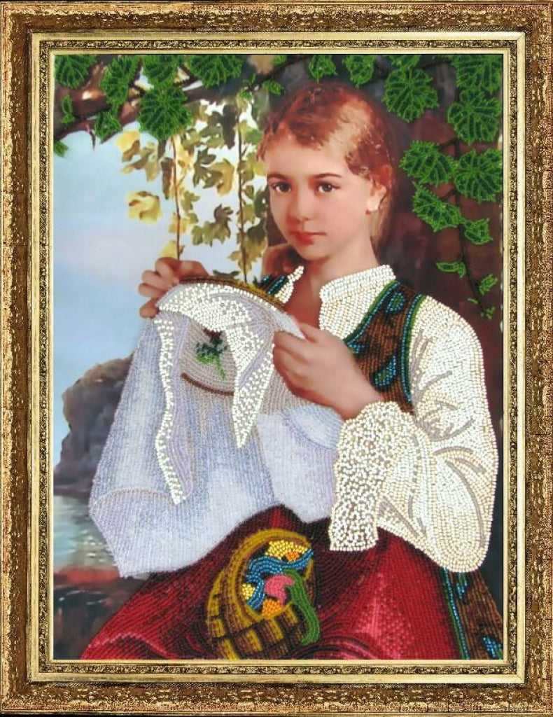 Kit de broderie de perles Couturière DIY