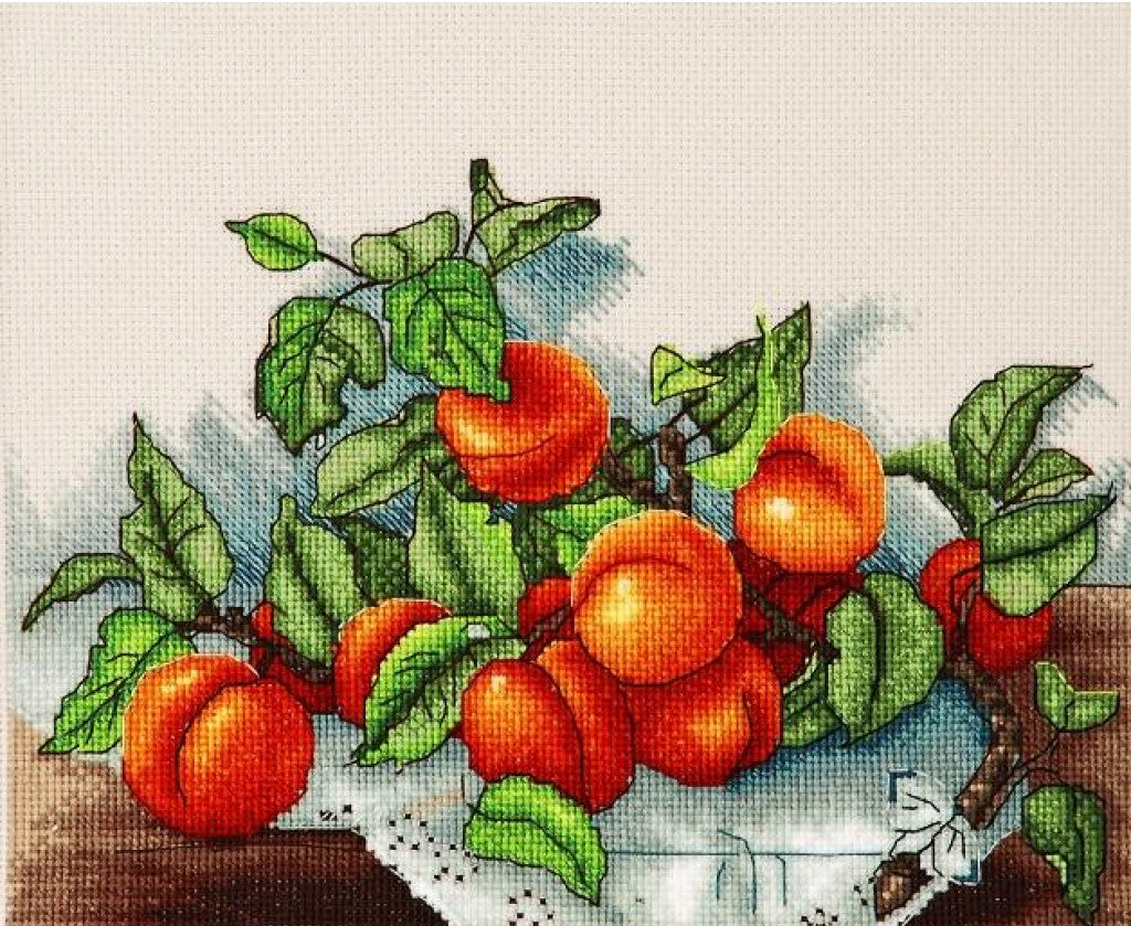 Counted Cross Stitch Kit Apricot DIY Alisena