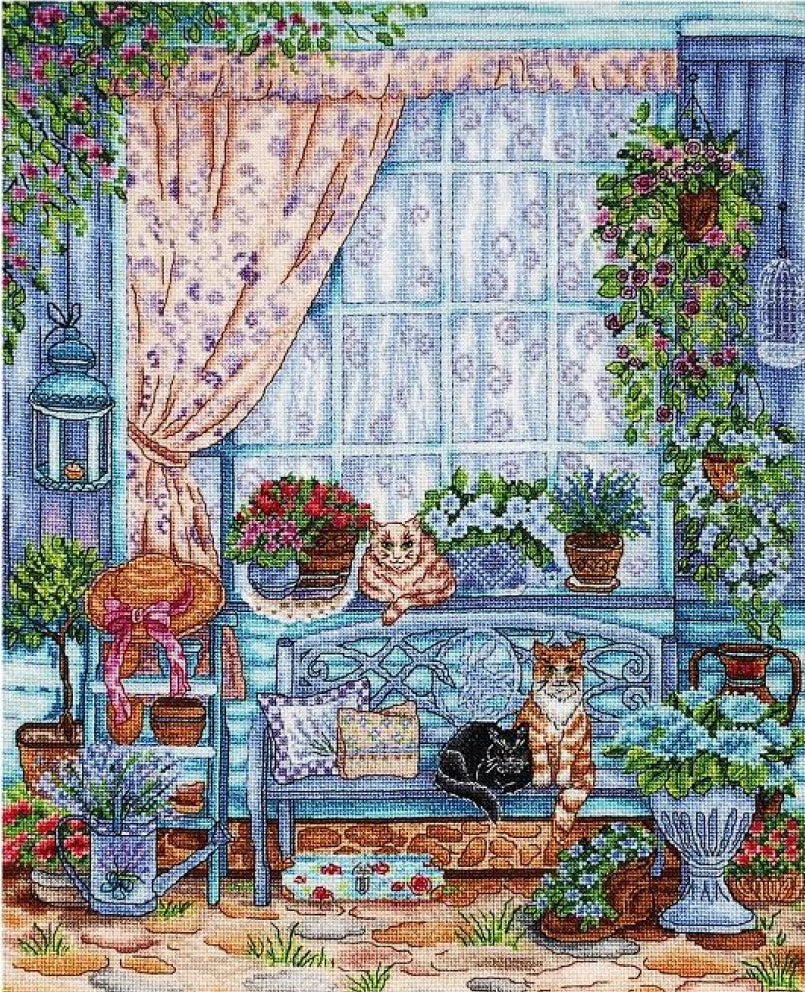 Counted Cross Stitch Kit Cats DIY Alisena