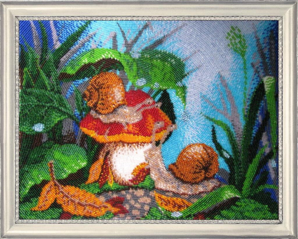 Kit de broderie de perles Escargots DIY