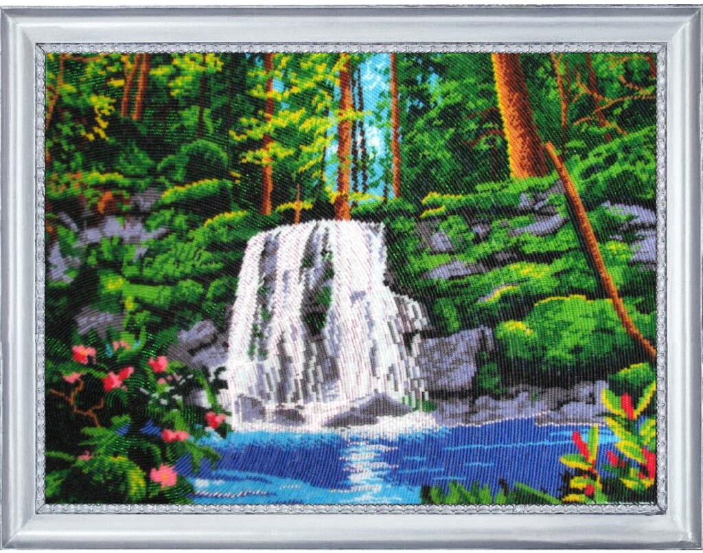 Perlenstickset Wasserfall DIY
