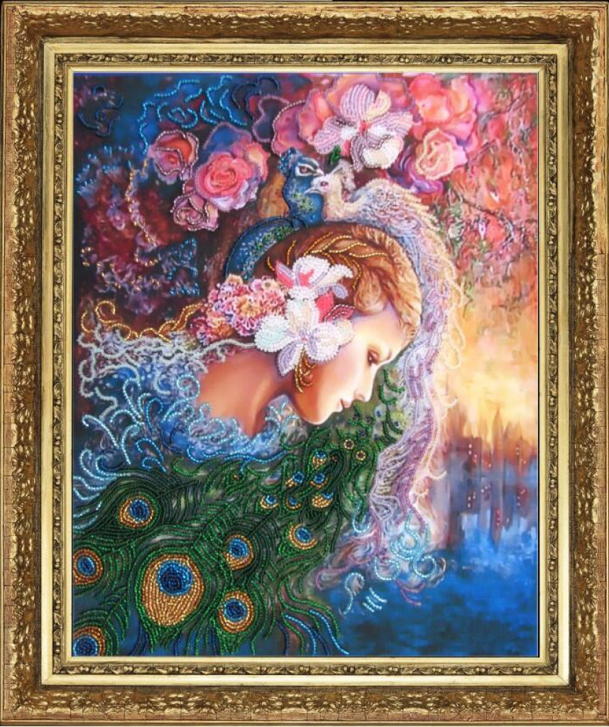 Bead Embroidery Kit Birds of Paradise DIY