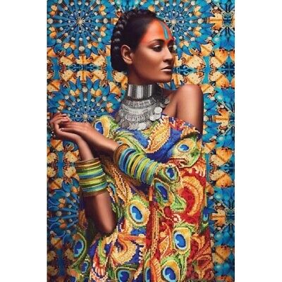 Bead Embroidery Kit Africa DIY Bead needlepoint Bead stitching Beadwork