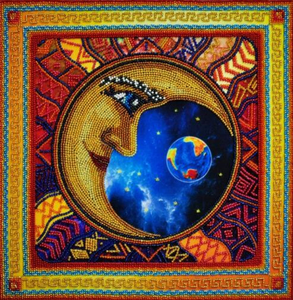 Beaded Embroidery Kit Rhythm of the moon DIY