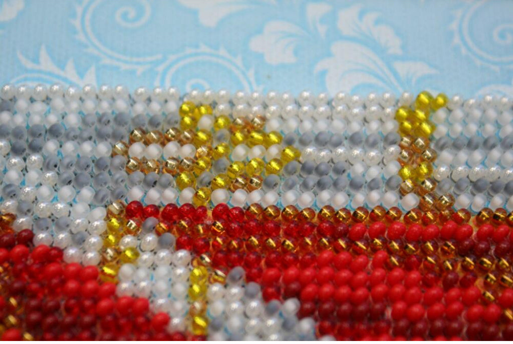 Bead Embroidery Kit Icon Virgin Mary Mother of God DIY Abris Art