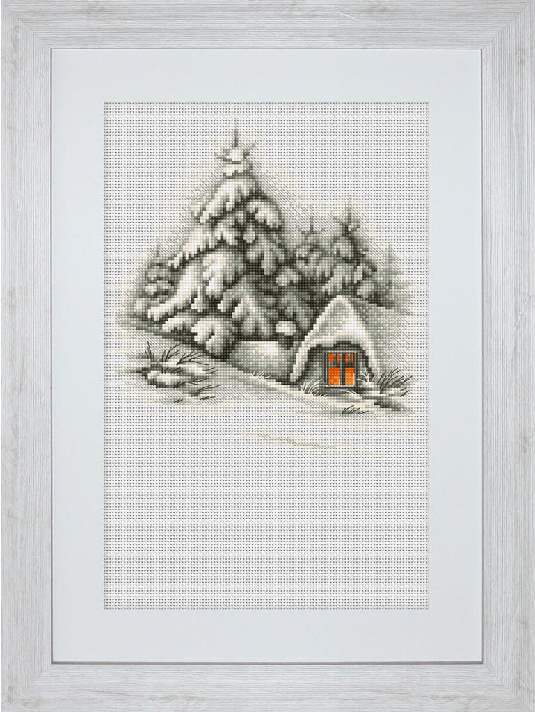 Counted Cross stitch kit Winter landscape DIY Luca-S