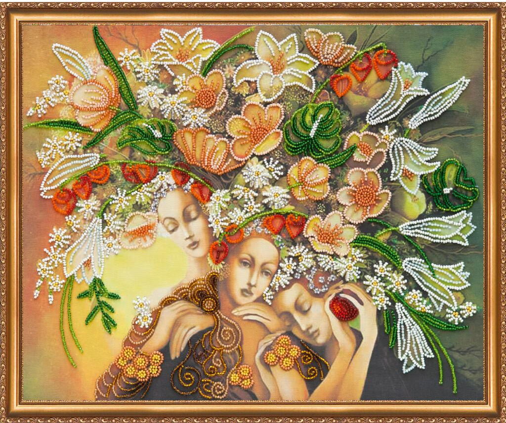 Bead Embroidery Kit Goddesses DIY Abris Art