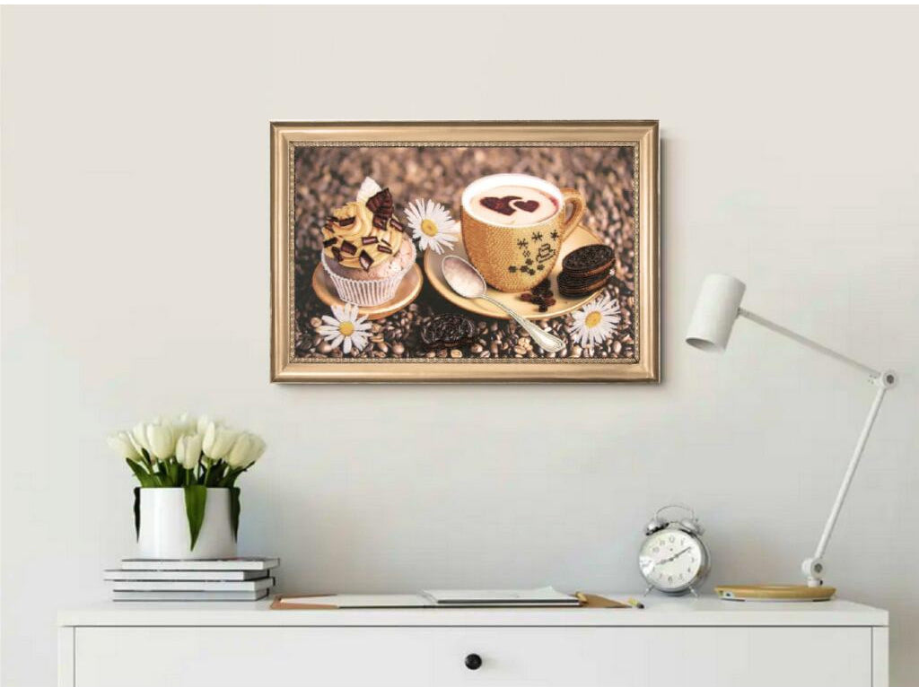 Bead Embroidery Kit "Morning Coffee" DIY