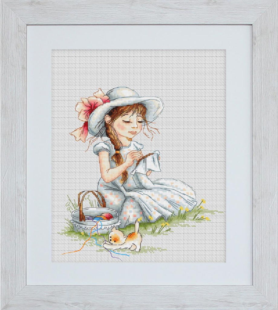 Kit de point de croix compté Broderie Luca-S DIY Toile non imprimée