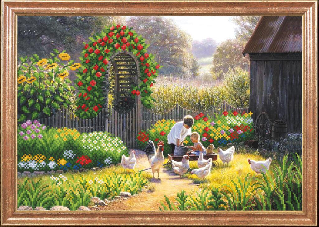 Kit de broderie de perles Jeux pour enfants DIY