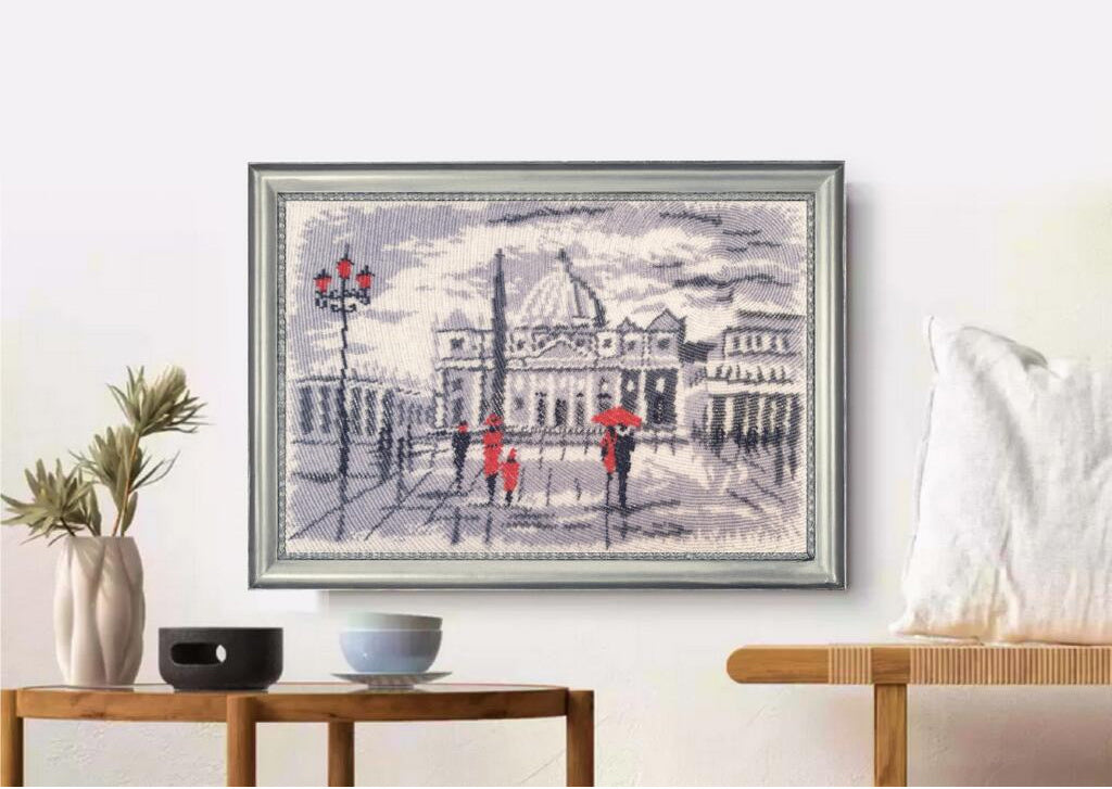 Bead Embroidery Kit "A Walk in Rome" DIY