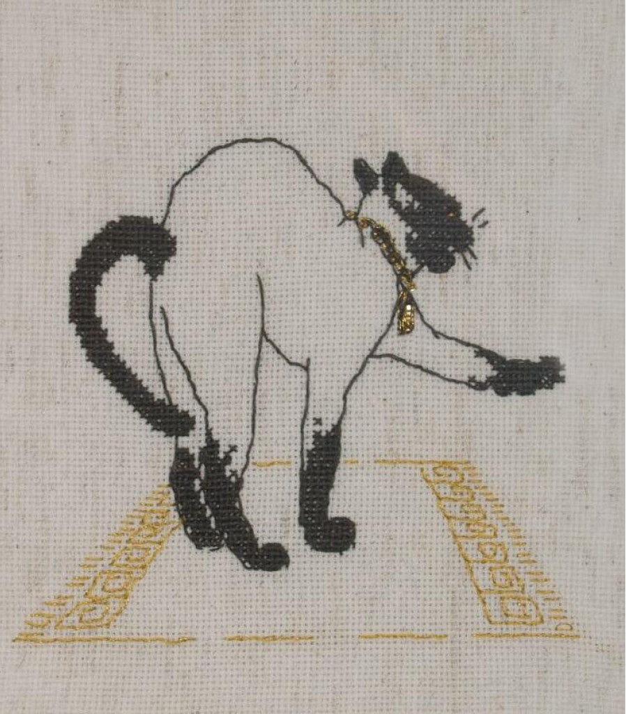 Counted Cross Stitch Kit Cat DIY Alisena
