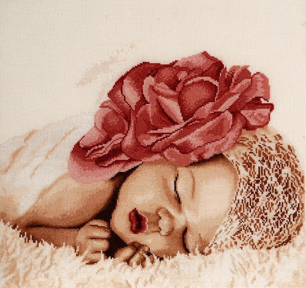 Counted Cross Stitch Kit Baby DIY Alisena