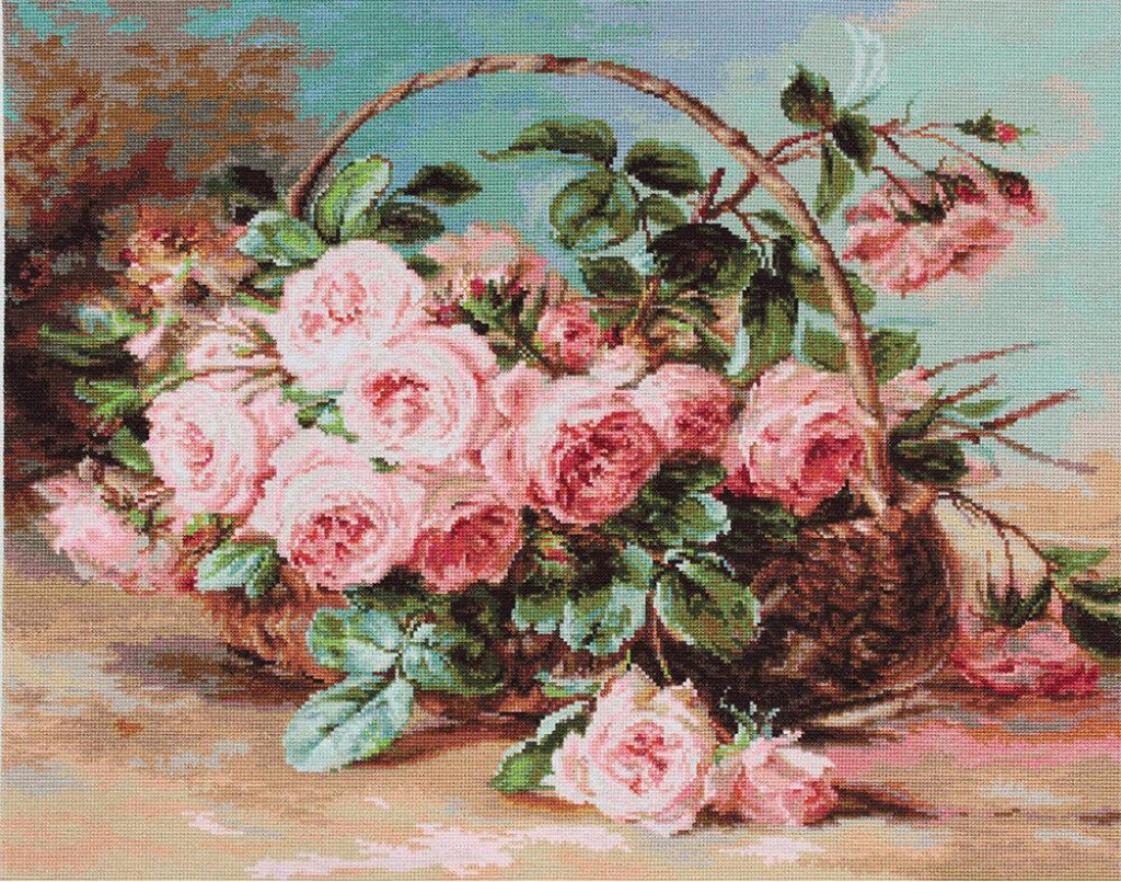 Counted Cross stitch kit Roses DIY Luca-S