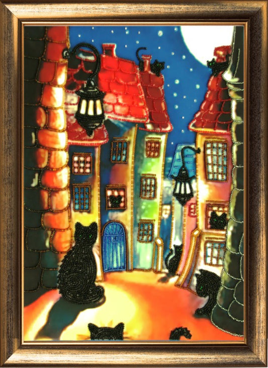 Kit de broderie de perles Chats DIY