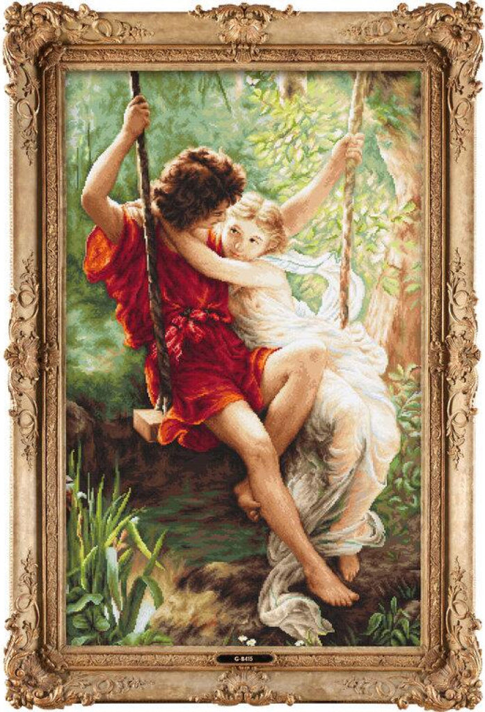Counted Cross stitch kit Spring of lovers DIY Luca-S