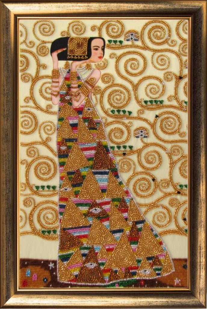 Bead embroidery kit Expectation Klimt DIY