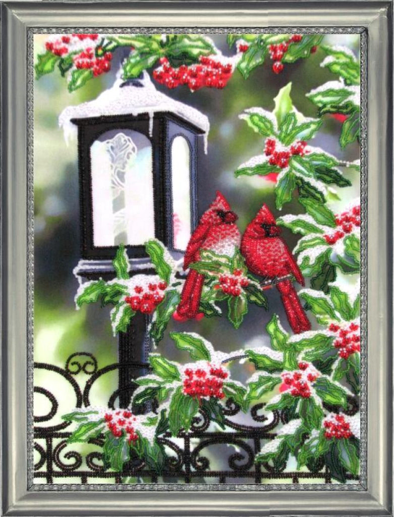 Perlenstickset Kardinäle DIY