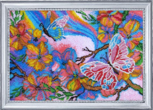 Full Bead embroidery kit Fairy butterflies DIY