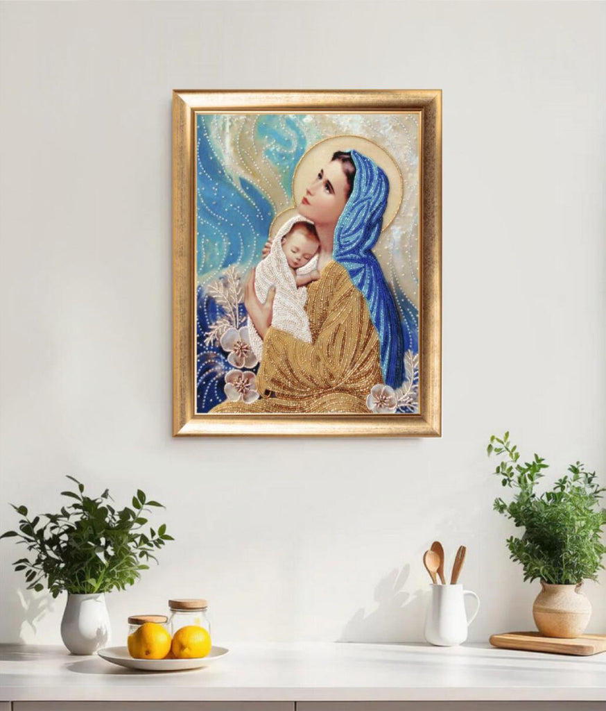 Perlenstickerei-Set Mutter und Kind DIY