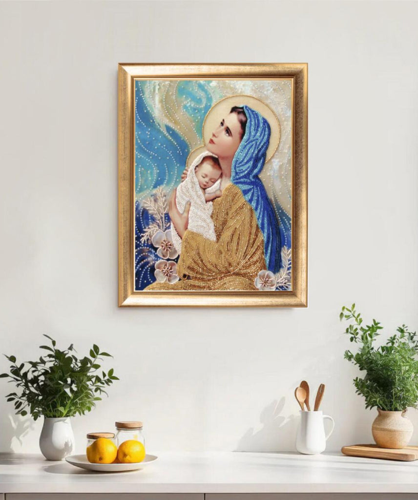 Bead Embroidery Kit "Mother and Child" DIY