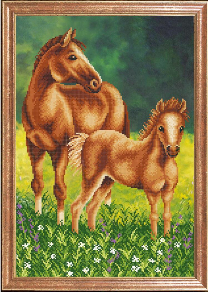 Kit de broderie de perles Chevaux DIY