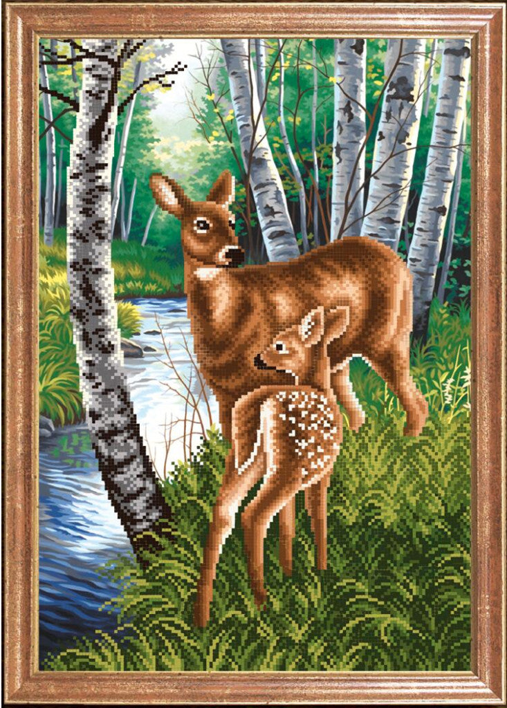 Bead embroidery kit Deer DIY