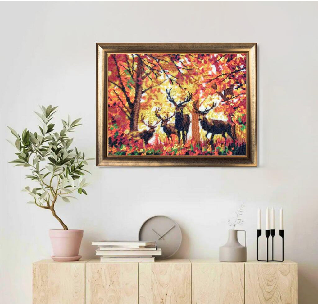 Full Bead embroidery kit Deer DIY