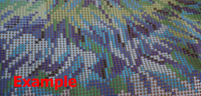 Tapestry Pillow Cover DIY kit "Fire and ice" Needlepoint kit Printed canvas