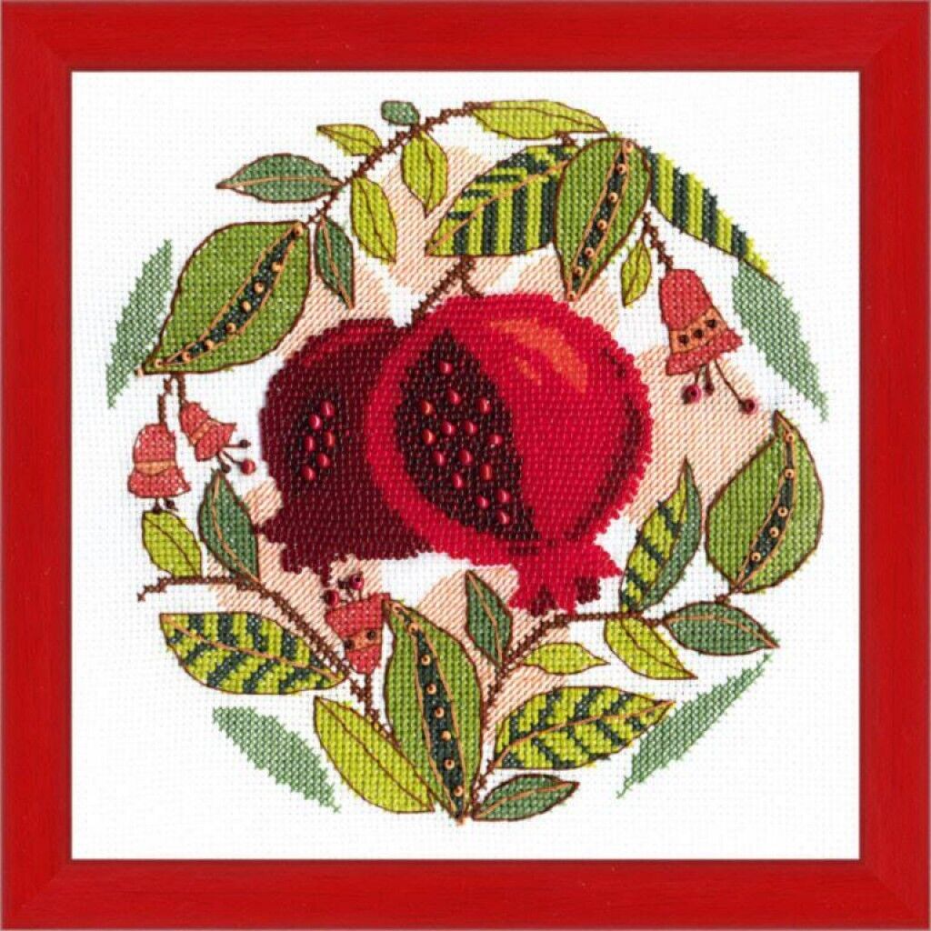 Counted Cross Stitch Kit Pomegranate DIY Crystal Art