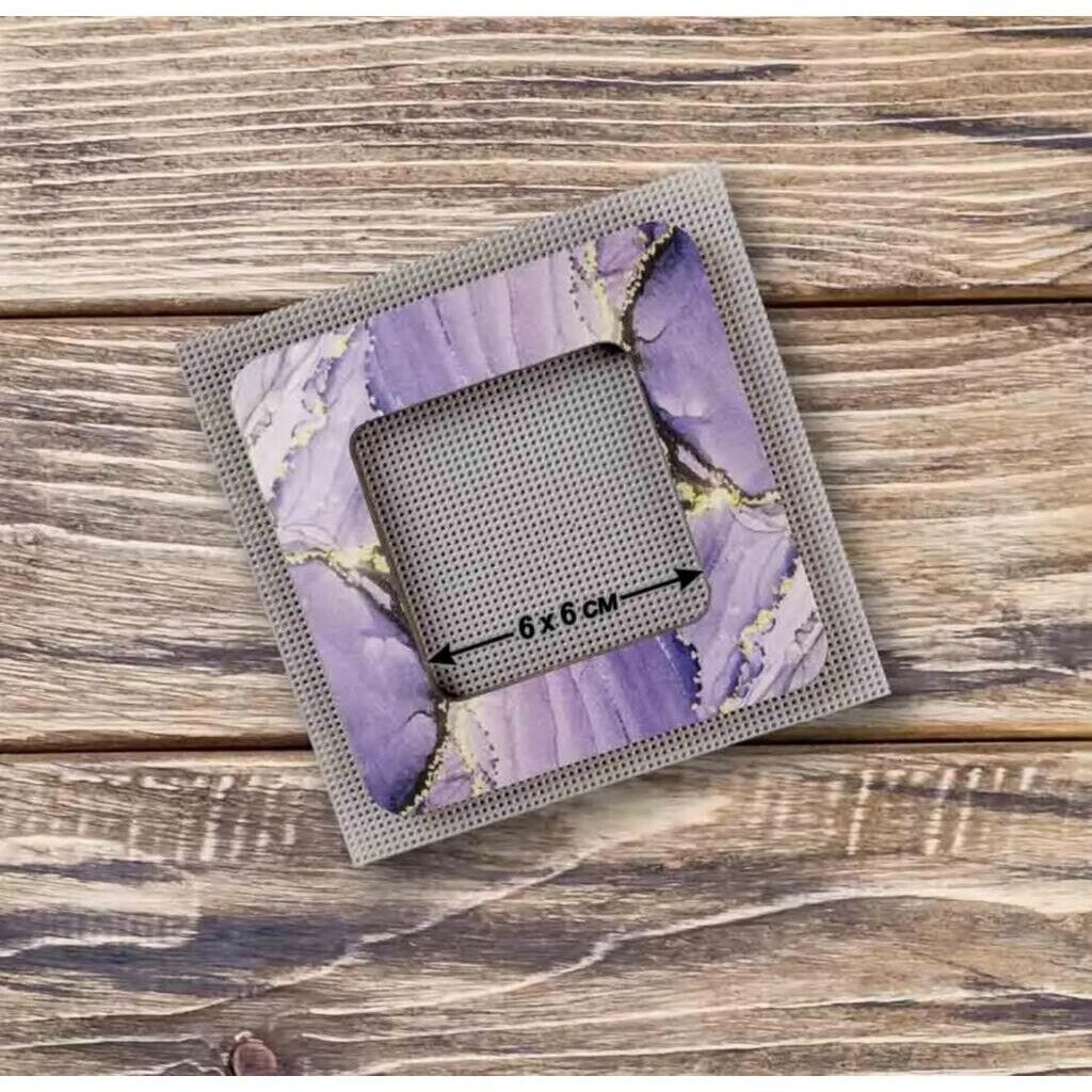 Wooden embroidery frame on magnets Magnetic embroidery frame 6x6cm 2.4"x2.4"