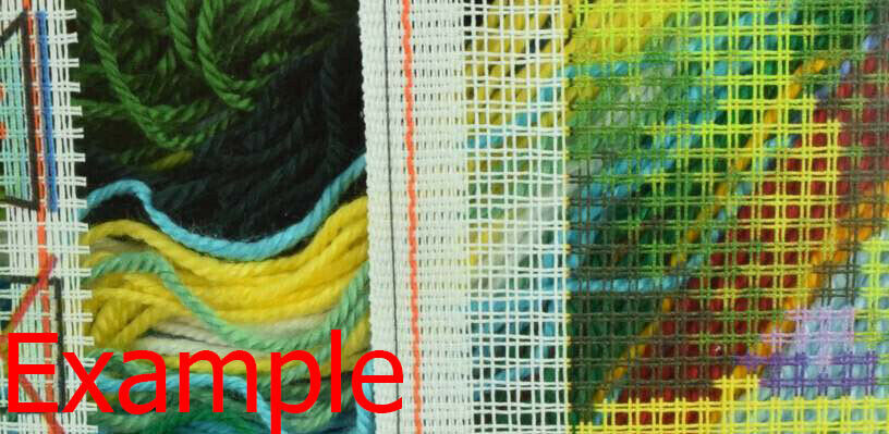Tapestry Pillow Cover DIY kit "Fire and ice" Needlepoint kit Printed canvas