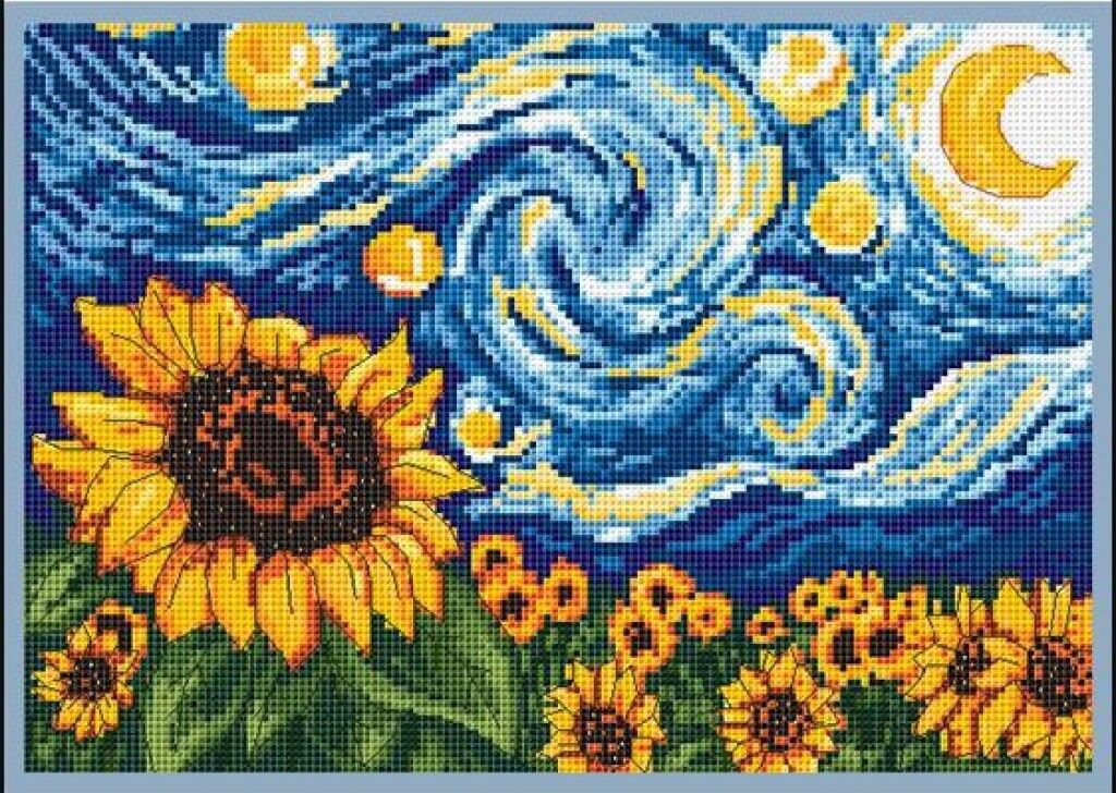 Counted Cross Stitch Kit Summer Night DIY Kolorova