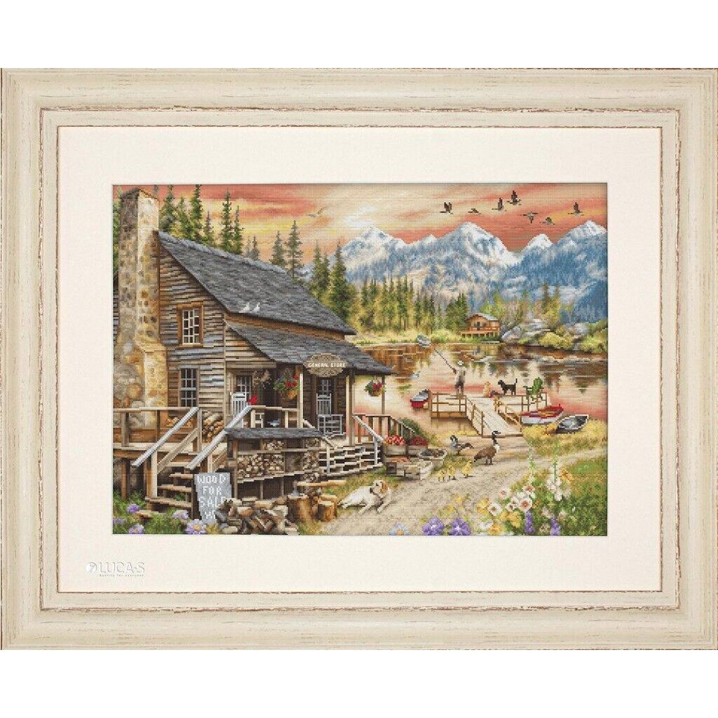 Counted Cross Stitch Kit Department store Luca-S DIY Unprinted canvas