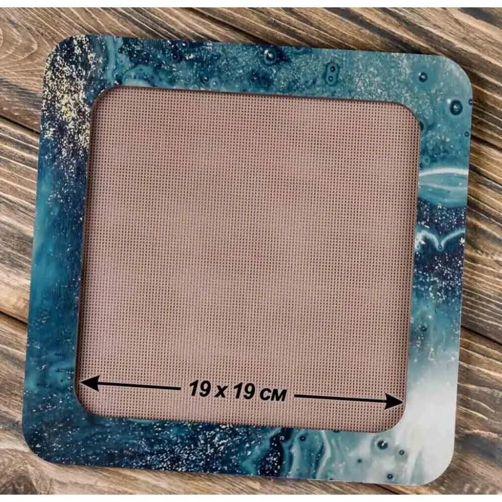 Wooden embroidery frame on magnets Magnetic embroidery frame 19x19cm 7.6"x7.6"