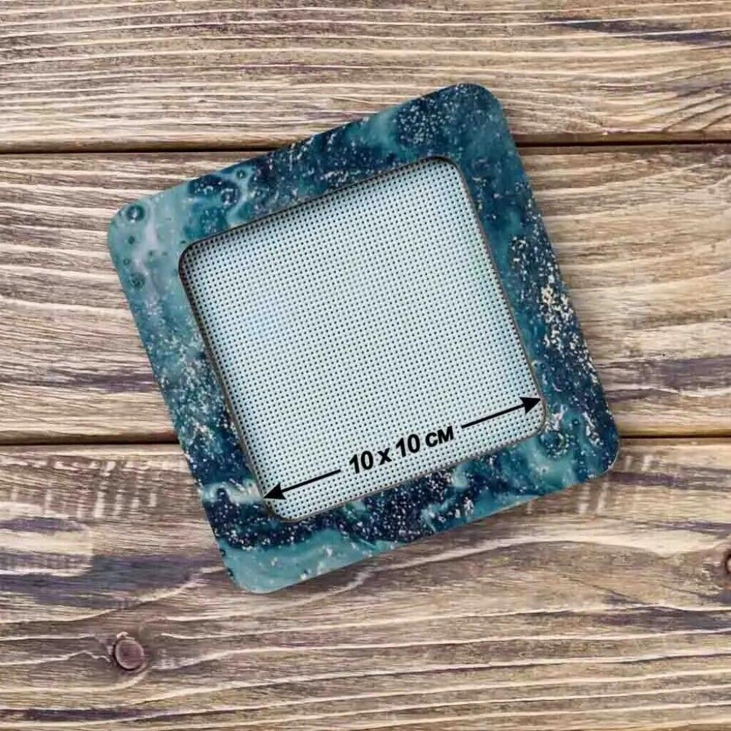 Wooden embroidery frame on magnets Magnetic embroidery frame 10x10cm 4"x4"