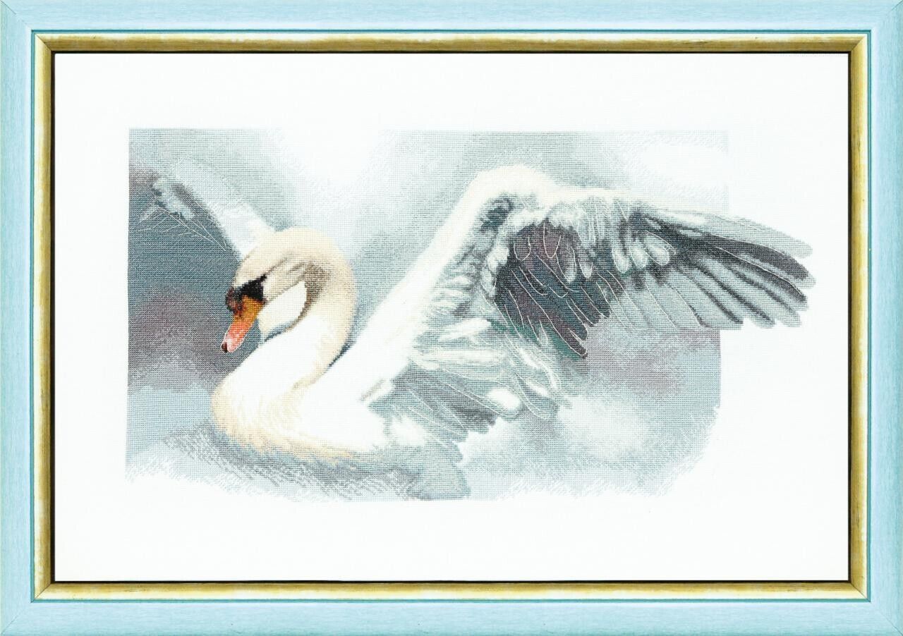 Counted Cross Stitch Kit Swan DIY Unprinted canvas