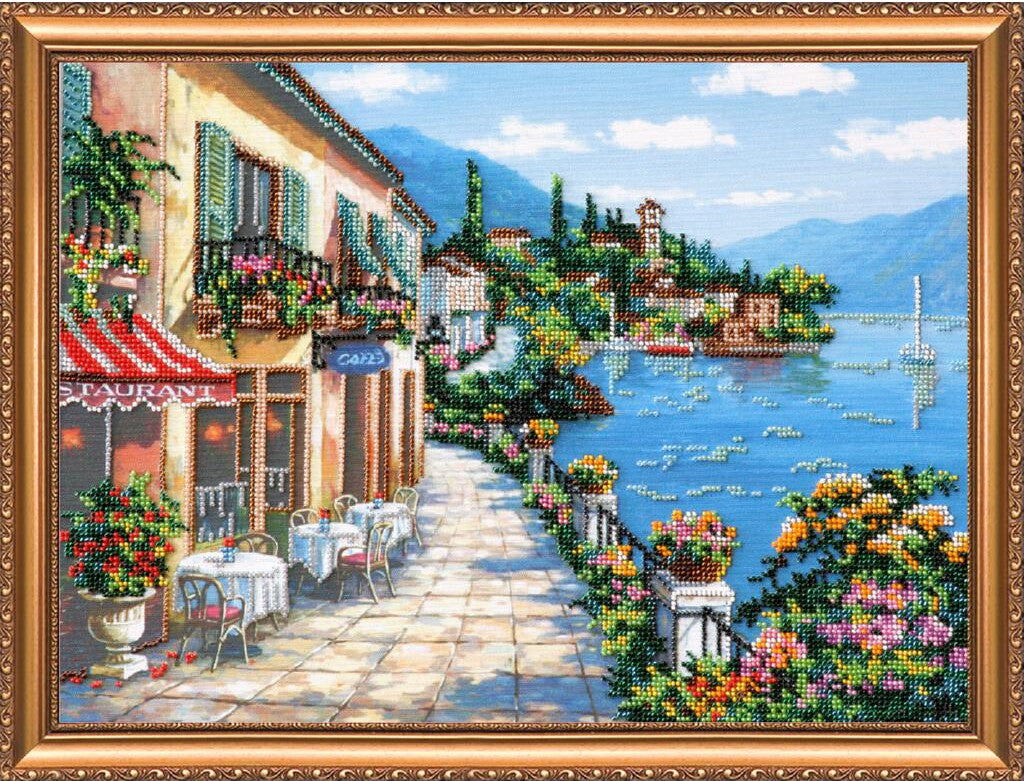 Perlen-Stickerei-Set Meereslandschaft DIY