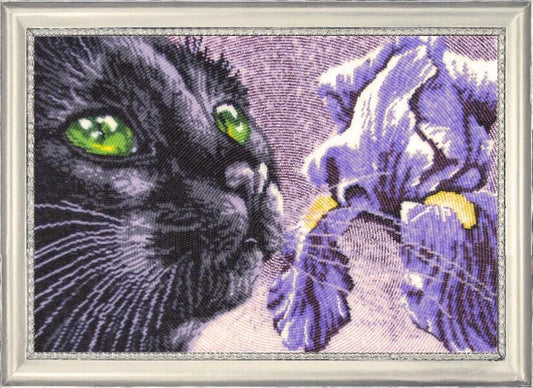 Kit complet de broderie de perles Chat DIY