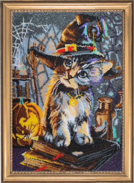 Kit complet de broderie de perles Chat DIY