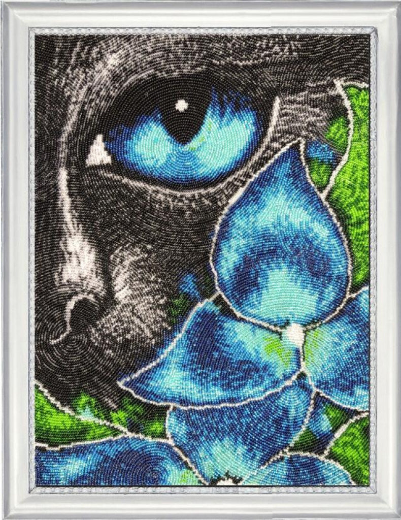 Full Bead embroidery kit Cat DIY