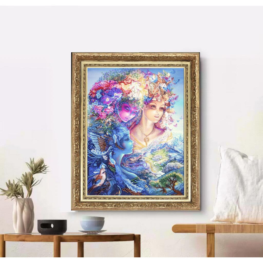 Bead Embroidery Kit "Three Graces" DIY