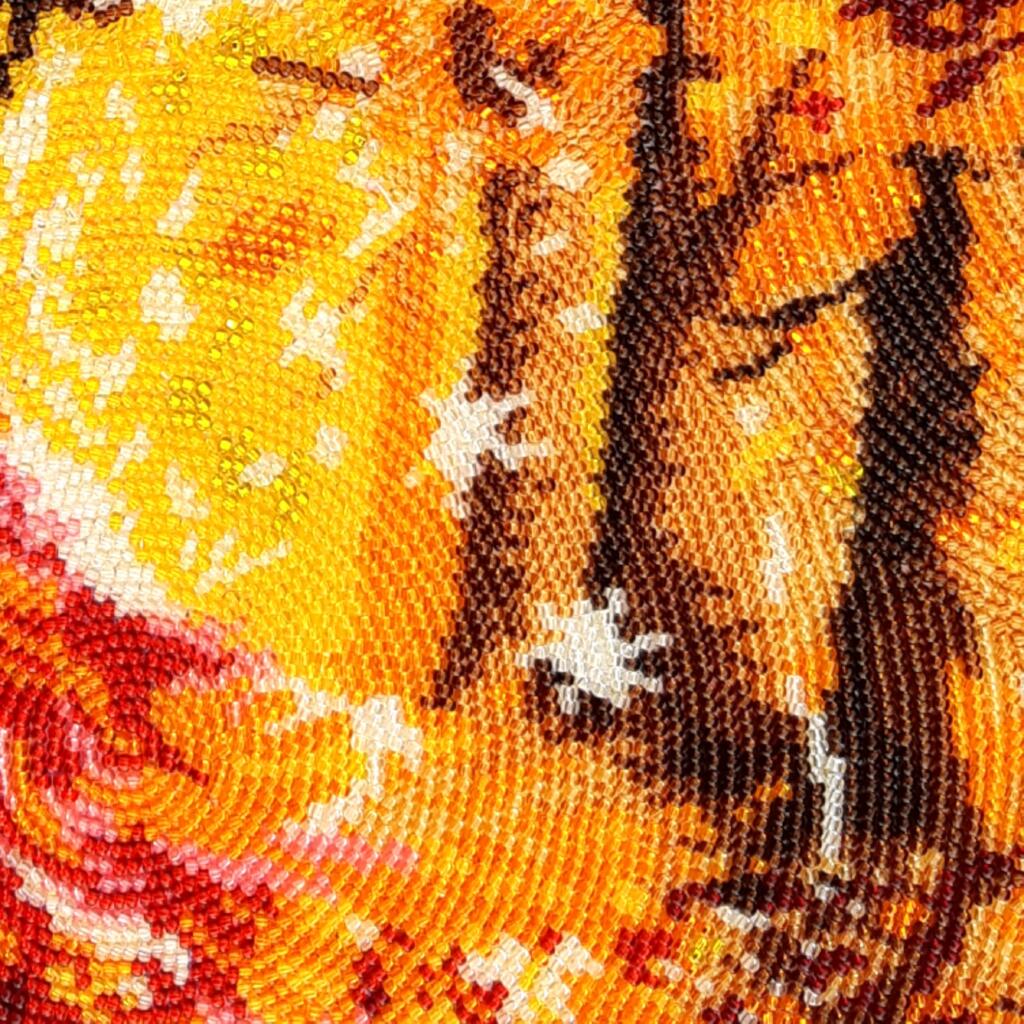 Bead embroidery kit Walk in the woods DIY