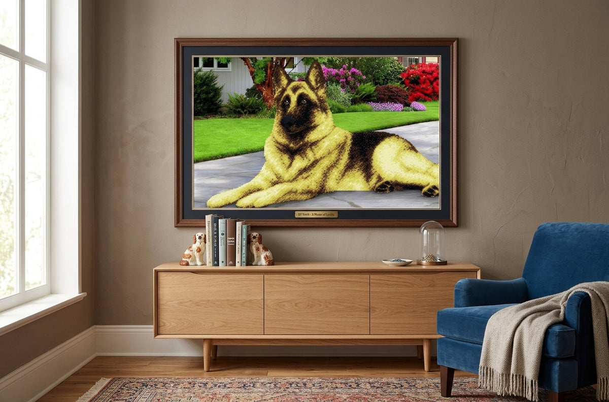 Bead Embroidery Kit "German Shepherd" DIY