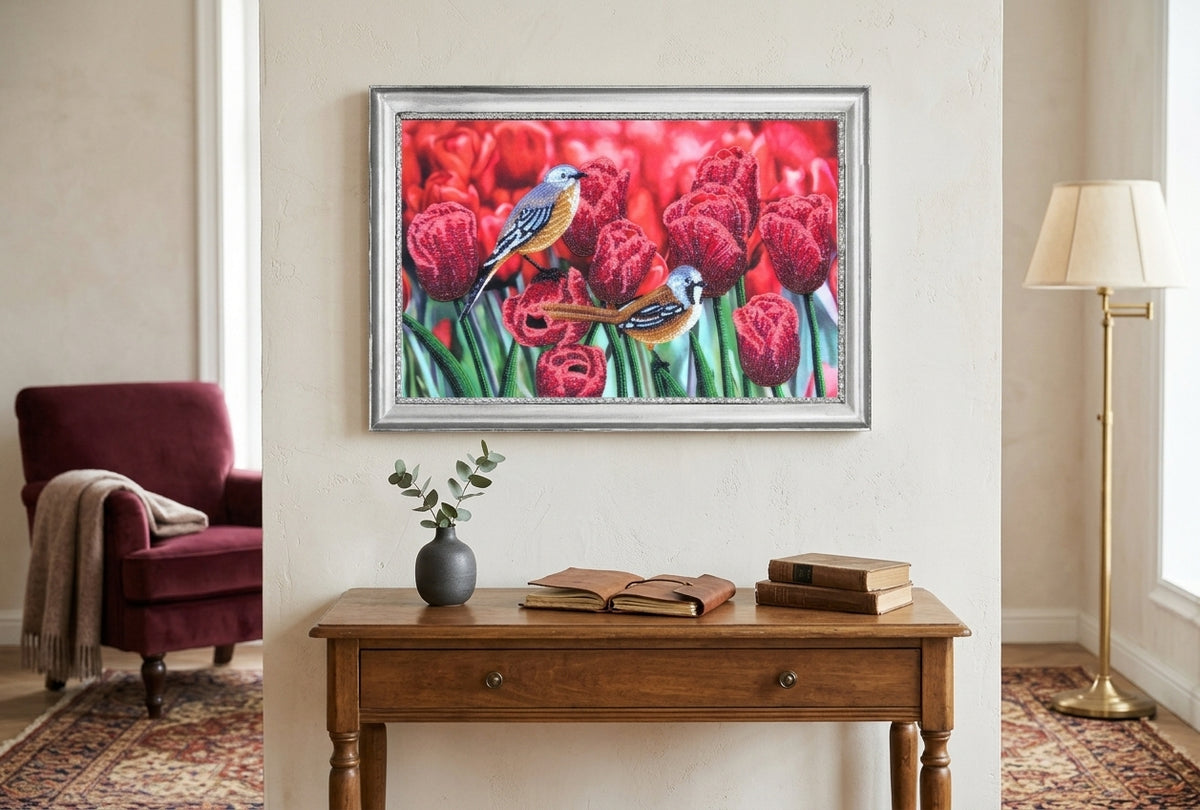 Bead Embroidery Kit "Tulips" DIY