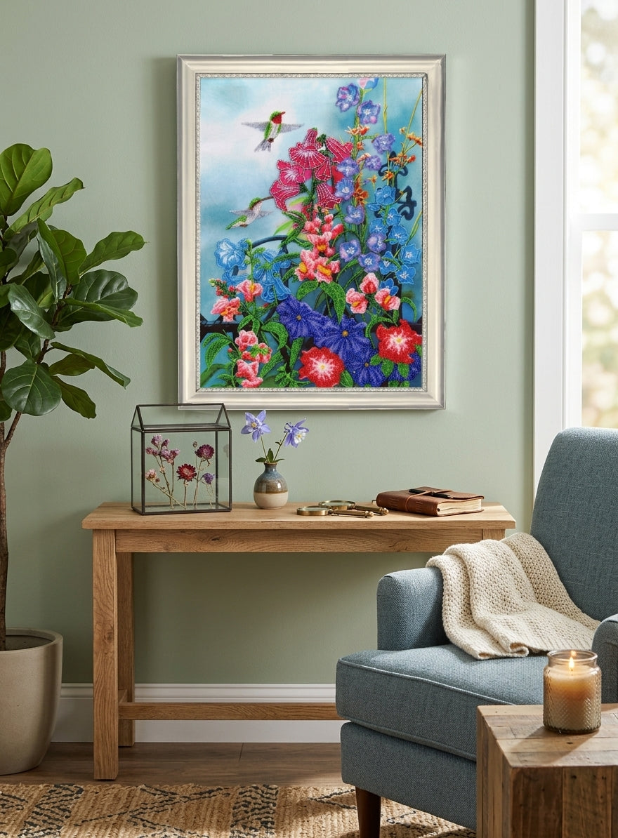 Bead Embroidery Kit "Garden Corner" DIY