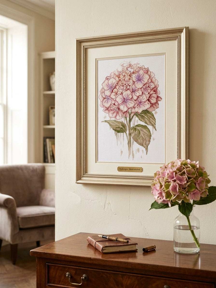 Counted Cross stitch kit "Hydrangea" DIY by Abris Art