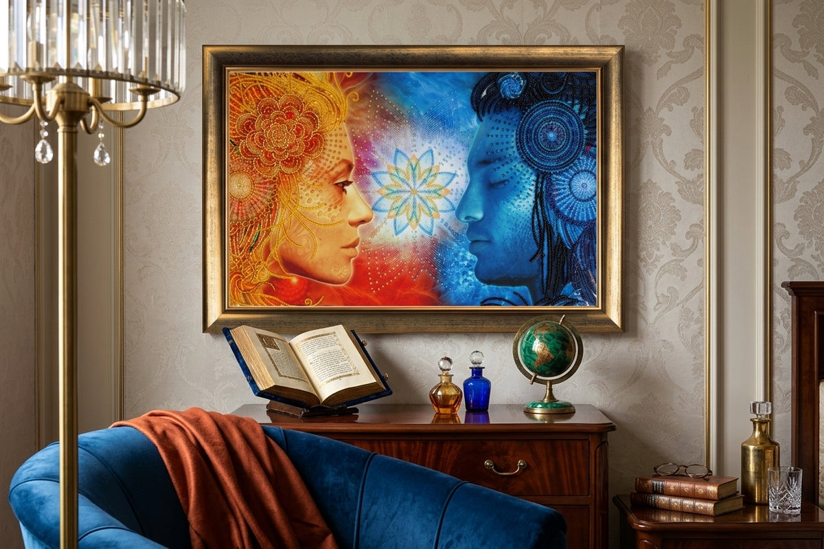 Bead Embroidery Kit "Two Origins" DIY