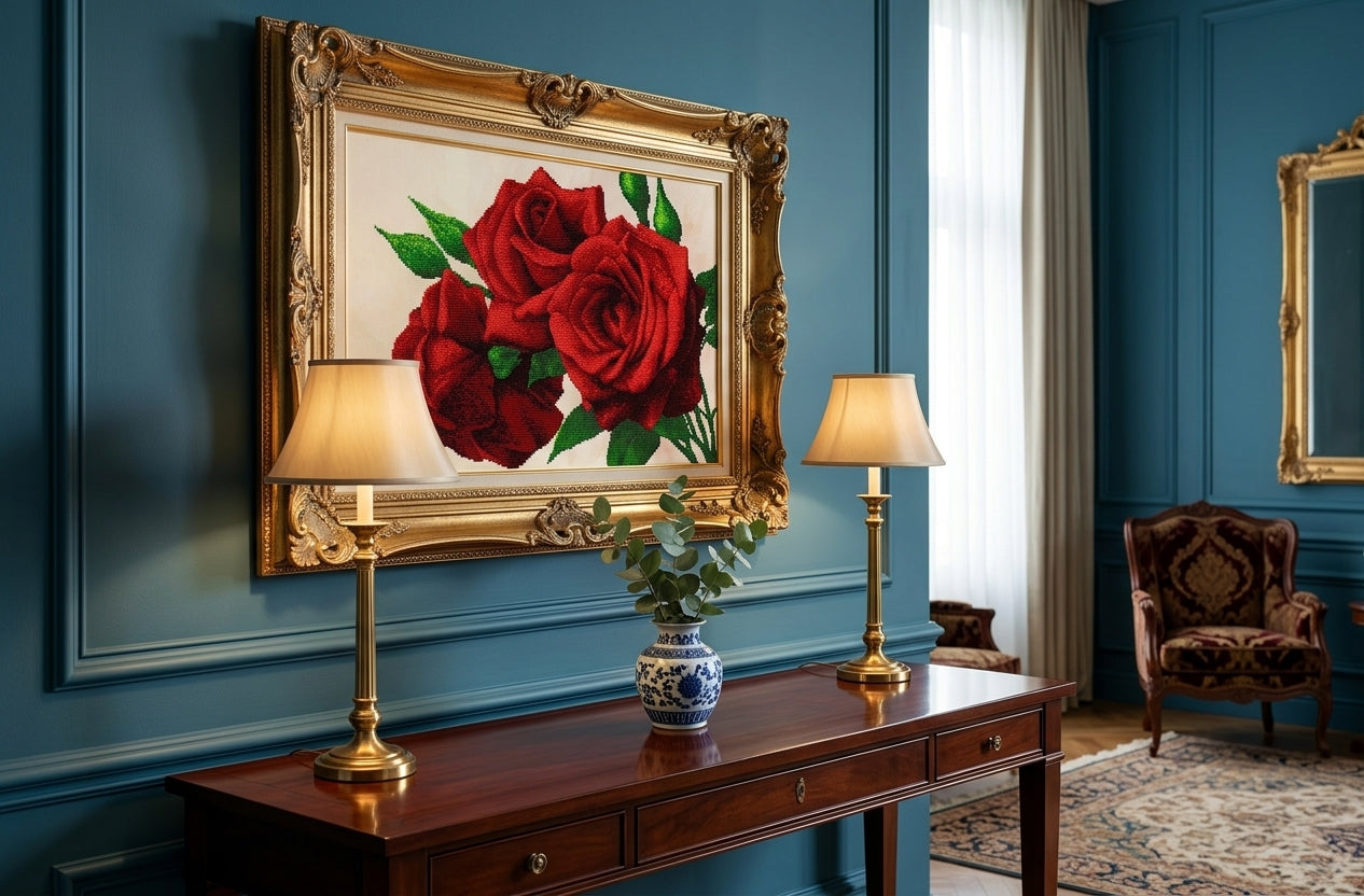 Bead Embroidery Kit "Roses Flowers" DIY