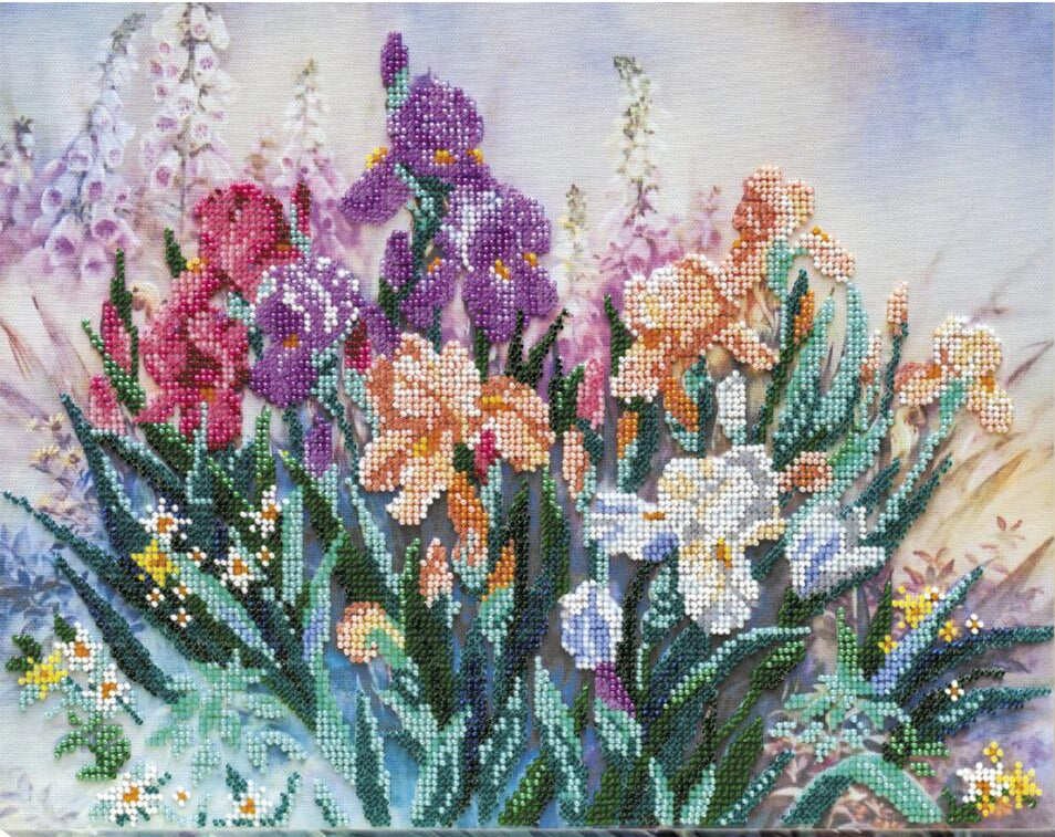 Kit de broderie de perles Fleurs Jardin DIY